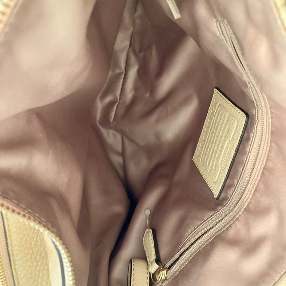 New Coach Madison Cafe Carryall Satchel ( Style 27859)  - Light Camel - Picture 10 of 13